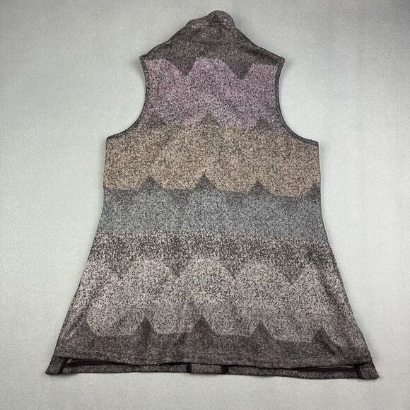 John Mark Tunic Vest Top Womens S Gray Artsy Geometric Print Western Boho Soft - Picture 8 of 15